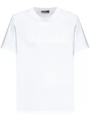 [Versace] Versace-T-Shirt Con Logo Sfrangiato-Donna 40 IT