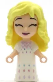 LEGO Disney Minifigure Elsa - White Dress (Micro Doll) (Genuine)