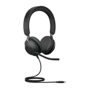 Jabra Evolve2 40 SE Wired USB-C UC Stereo Headset, 360 BusyLight, Noise Isolationg Ear Cushions, 2Yr Warranty, Plug-and-play, 3-Microphone Technology