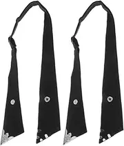 [SAFIGLE] 2pcs Classic Cross Bow Tie Adjustable Clip-on Bowtie for Men Women Formal School Uniform Accessories Pre-tied Bowties