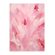 Pink Abstract Painting Canvas Print