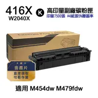 在飛比找momo購物網優惠-【Ninestar】HP W2040X 416X 黑色 高印