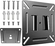 SJBRWN Monitor Wall Mount Most 14-24“ TVs Computer Universal Low Profile RV TV Wall Mount VESA Up to 100x100mm Max Weight 30lbs Fits 15 19 20 22 23 Inch Camper Small Monitor Mount Bracket