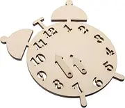 Abaodam Time Teaching Toy DIY Wooden Clock Educational Math Sorting Toy Set for Boys and Girls