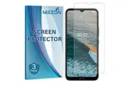 [Set of 3] Nokia C21 Plus Ultra Clear Screen Protector Film by MEZON Case Friendly, Shock Absorption (Nokia C21 Plus, Clear)