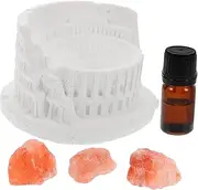 minkissy 1Set Salt Crystal Aromatherapy Diffuser Stone Versatile Air Purifying for Home Office and Car Enhances Relaxation with Refreshing Orange Fragrance