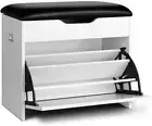 Shoe Rack Storage Cabinet Bench Box Drawers Adjustable Shelf Stand Organiser Ben