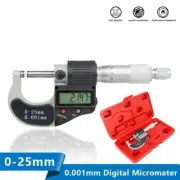 Digital Calipers Micrometer Chrome Plated Gauge Measuring Tools 0.001mm 0-25mm