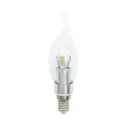 Amonson Lighting NEW 3W LED COB Candle Bulb E12 Screw Clear Warm White