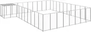 Generic Dog Kennel Silver 25.41 m虏 Steel,3082246