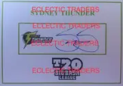 Shane Watson SIGNED Sydney Thunder T20 BBL Card. IPL Test Captain Sachin Kohli