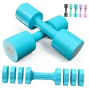Adjustable Dumbbells Hand Weights Set: 5 lb Dumbbells Set of 2 Each 2lb 3lb