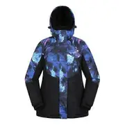 Mountain Warehouse Womens/Ladies Dawn II Printed Ski Jacket Bright Blue 10 UK