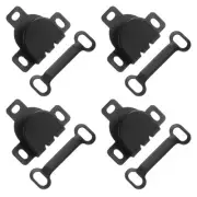 4set 16.5mm Sewing Hooks and Eyes Closure Set for Clothing Bra, Black
