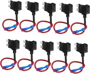 NOLITOY 10pcs Car Circuit Fuse Tap: Automotive Holder Connector for Dash Cam Medium Box Adapter Car Automotive Electronics