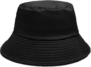 [Generic] Bucket Hat for Women Men Cotton Summer Sun Beach Fishing Cap