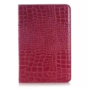 MCC iPad mini 5 2019 Crocodile-style Leather Case Cover Apple mini5 Skin [Red]