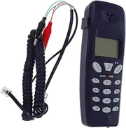 Telephone Phones Phonecase Corded Phone Professional Phone Tester for Home LCD Display Landline Phone Ringer Volume Corded Phone Replacement Phone Tester PVC Black