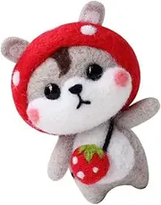 DOITOOL DIY Plush Doll Set Wool Felting Kit for Boys and Girls Art Craft Interactive Family Activity