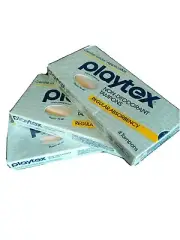 1985 Playtex Tampons Regular Absorbent 3 Factory Sealed Packs Movie TV Prop Vtg