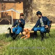 W.Britain 31307 "Good Friends and Good Conversation" 2 Union Officers (Britains)