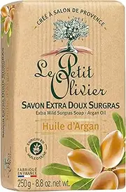 Extra Mild Surgras Soap - Argan Oil by Le Petit Olivier for Unisex - 3.5 oz Soap