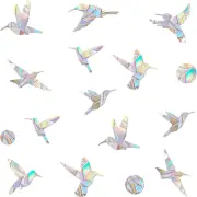 48 Pieces Birds Static Window Clings anti Collision Window Decals for Strikes, G