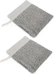 PLAFOPE 2Pcs Drawstring Soap Saver Pouches Exfoliating for Making Convenient Bathroom Storage Linen Soap Foaming Net for Skin Cleaning and Care