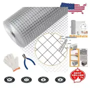 24 Inch High 100 Ft Galvanized 1/2 Inch Chicken Wire Mesh for Poultry Safety