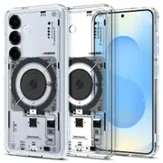 SPIGEN Galaxy S25 Case, 2025 Genuine Ultra Hybrid Neo One Qi2 MagSafe Compatible Magnet Cover for Samsung