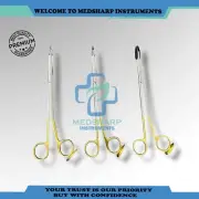 Trepsat Facial Flap Dissector Scissors set of 3pcs Lenth 18 CM Gold
