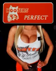 Hooters Uniform Perfect Name Tag Pin Back Dress Up Role Play Halloween Costume