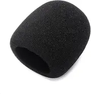 LIGIGWASH Microphone Cover Professional Thicken Windscreen for Handheld Microphones Black Mic Filter Shield Against Saliva and Wind for Recording