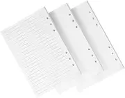 LALAFINA 240pcs A5 Notepad Lined Paper 6-Hole Loose-Leaf Notebook Refills Smooth Writing Surface