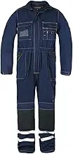 Men's Cargo Work Bibs Coveralls with Reflectors Cotton Workwear Utility Work Pants Knee Pads