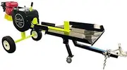 Forestwest 11038, Kinetic Log Splitter, 34 Ton Capacity with Portable Stand 6.5HP Petrol Wood Splitter Automatic Ram Return