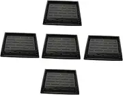 DECOMELODY 5pcs Plant Growing Trays No Drainage Holes Durable Plastic Nursery Containers for Sprouting Seeds for Greenhouse Garden Use Efficient Water Retention