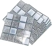 Yardenfun 10pcs Retro Pattern Tile Stickers for Kitchen Bathroom Wall Decals Easy to Clean Removable Adhesive for Home Decor and Backsplash Tiles