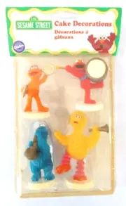 Vintage 1998 Sesame Street Cake Toppers Cake Decorations Wilton Elmo Big Bird