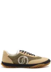 Stella Mccartney S-Wave Panelled Mesh Sneakers - Beige - 40 (IT40 / UK7) 40 (IT40 / UK7)