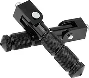 8mm M8 Passenger Foot Supports Pedals, 90 Degree Foldable Anti-Skid Foot Peg for Motorcycle Scooters Bicycle Electric Bike (Black)
