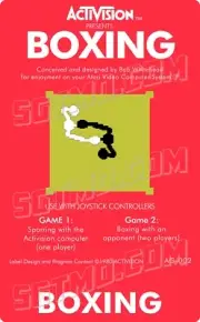 Atari 2600 Replacement Label - Boxing