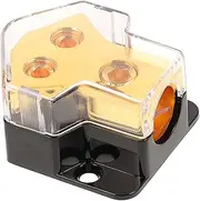 Car Audio Splitter Distribution Block for Car Amp 1 to 2 Power Distributor Corrosion-Resistant Plastic