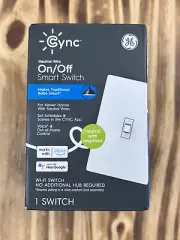New Cync GE 93105376 Switch Single Pole or 3-way Smart White White Sealed