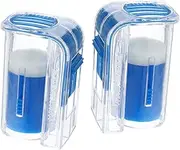 BEBEMOKO 2Pcs Bee Queen Marking Bottles Portable Beekeeping Tools for Easy Identification Efficient Bee Catcher Compact Plastic Marking Bottles for Beekeepers Essential