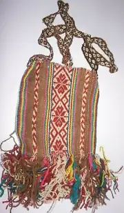 Peruvian andean shaman ceremony chuspa - Cusco andean communities