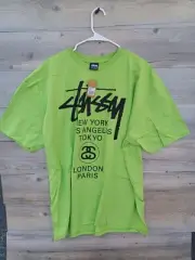Stussy World Tour Tee Green (Size XXL) #0032