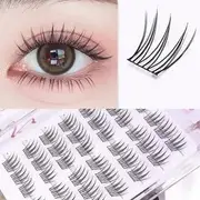 Lactacia - Individual Cluster Glue-Free False Eyelashes 6 Rows - Black - One Size