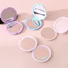 Double-Sided Small Mirror Handheld Mirror Pocket Mirror Round Folding for Travel