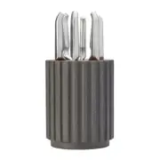 NEW Furi Radial Stone Pro Knife Block Set Terrazzo Flint 7pce